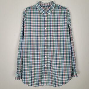 L.L. Bean Size L Wrinkle Free Kennebunk Sport Shirt Traditional Fit Long Sleeve